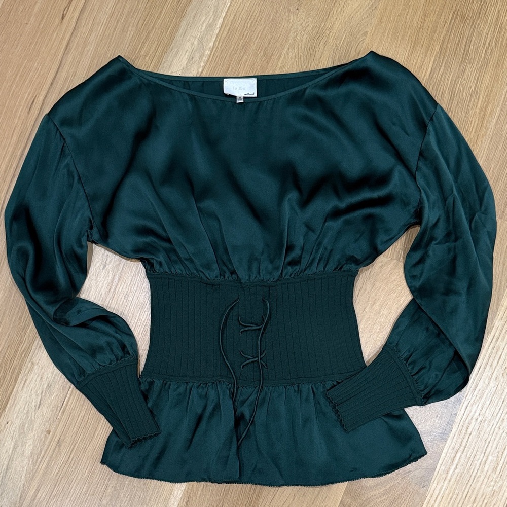 Wilfred Emerald Women's Silk Top